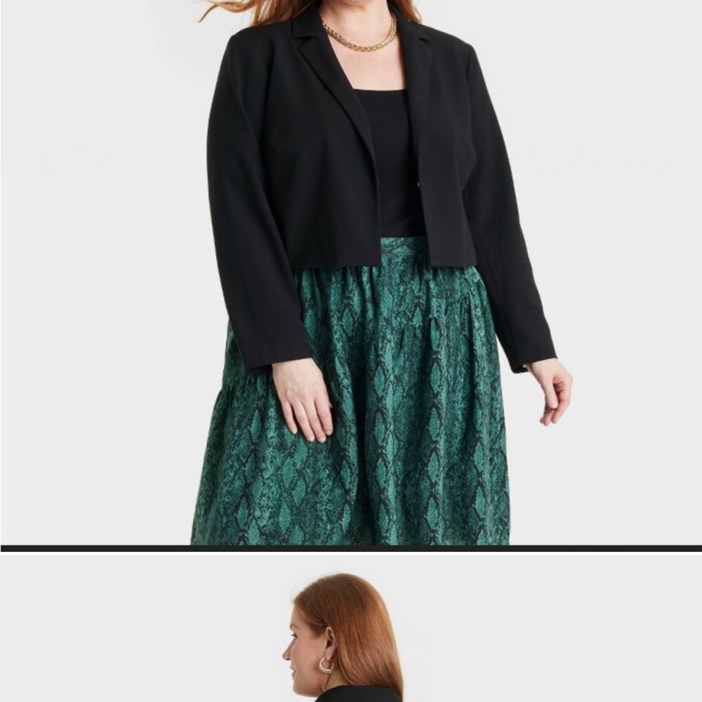 Elegant Black Jacket Is A Great Wardrobe Basic New Size 3X